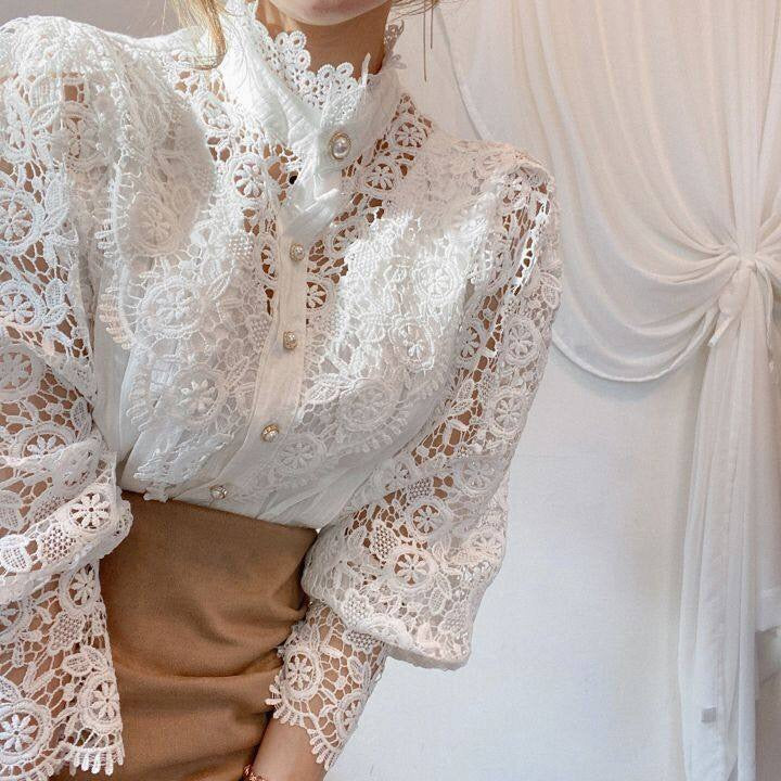 Lilo - Klassisch Elegant Spitzenbluse 5