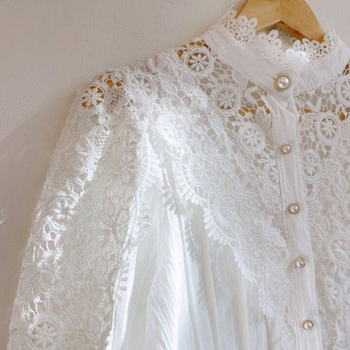 Lilo - Klassisch Elegant Spitzenbluse 7