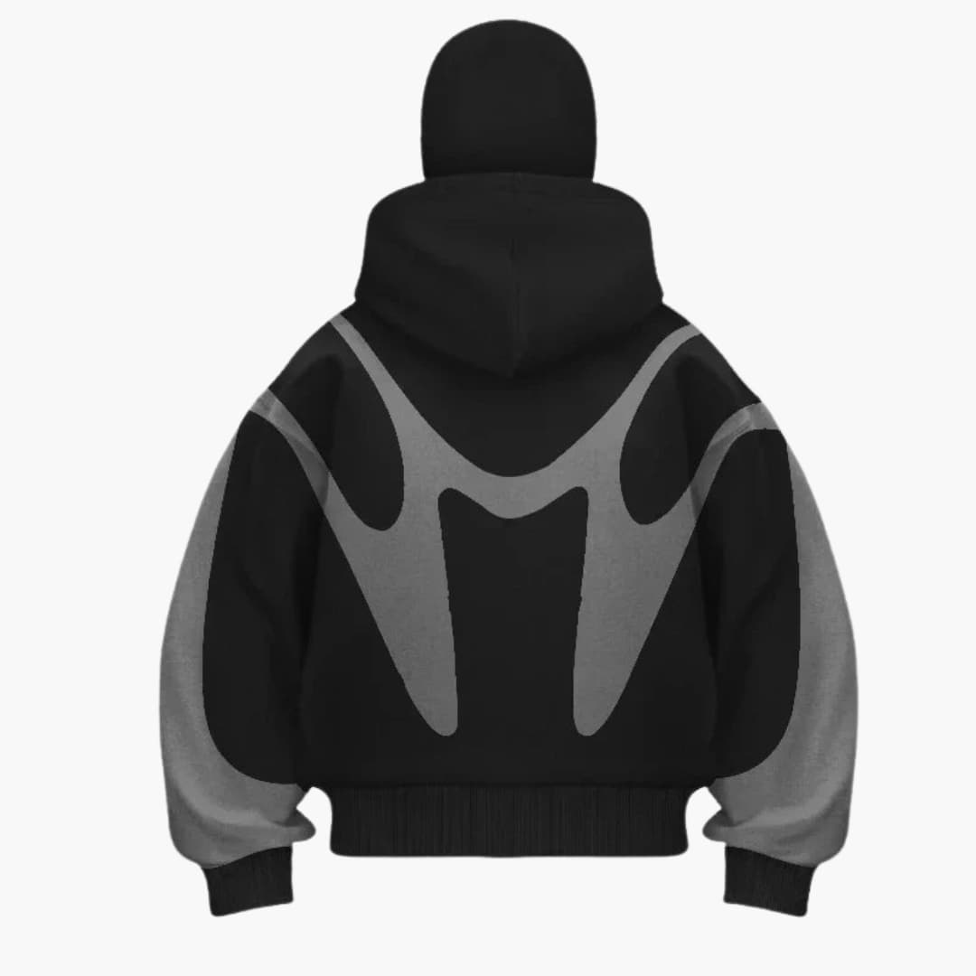 Lior – Bequemer Hoodie für Herren Schwarz / Grau
