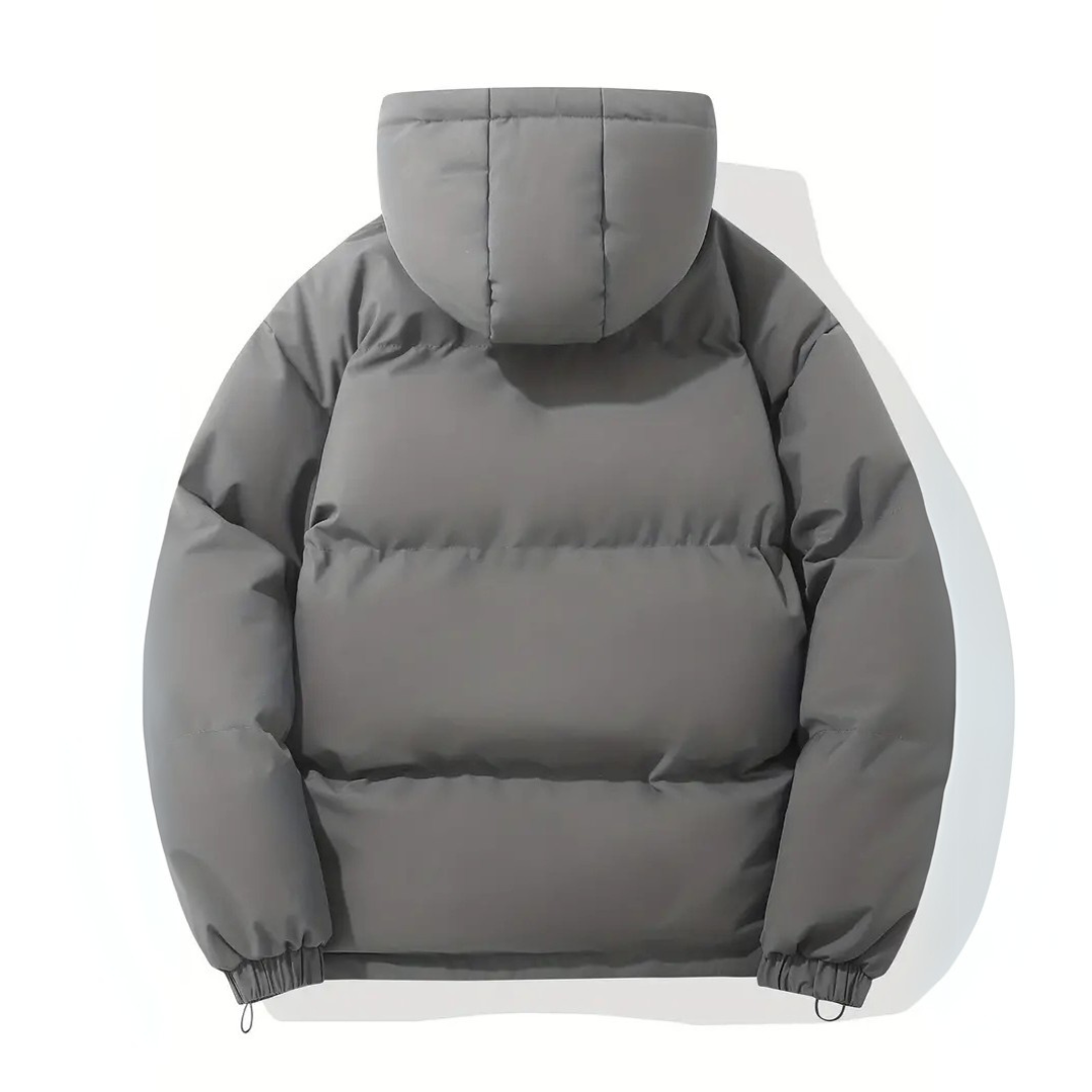 Lisa- Gefütterte Winterjacke mit Kapuze Dunkel Grau 1