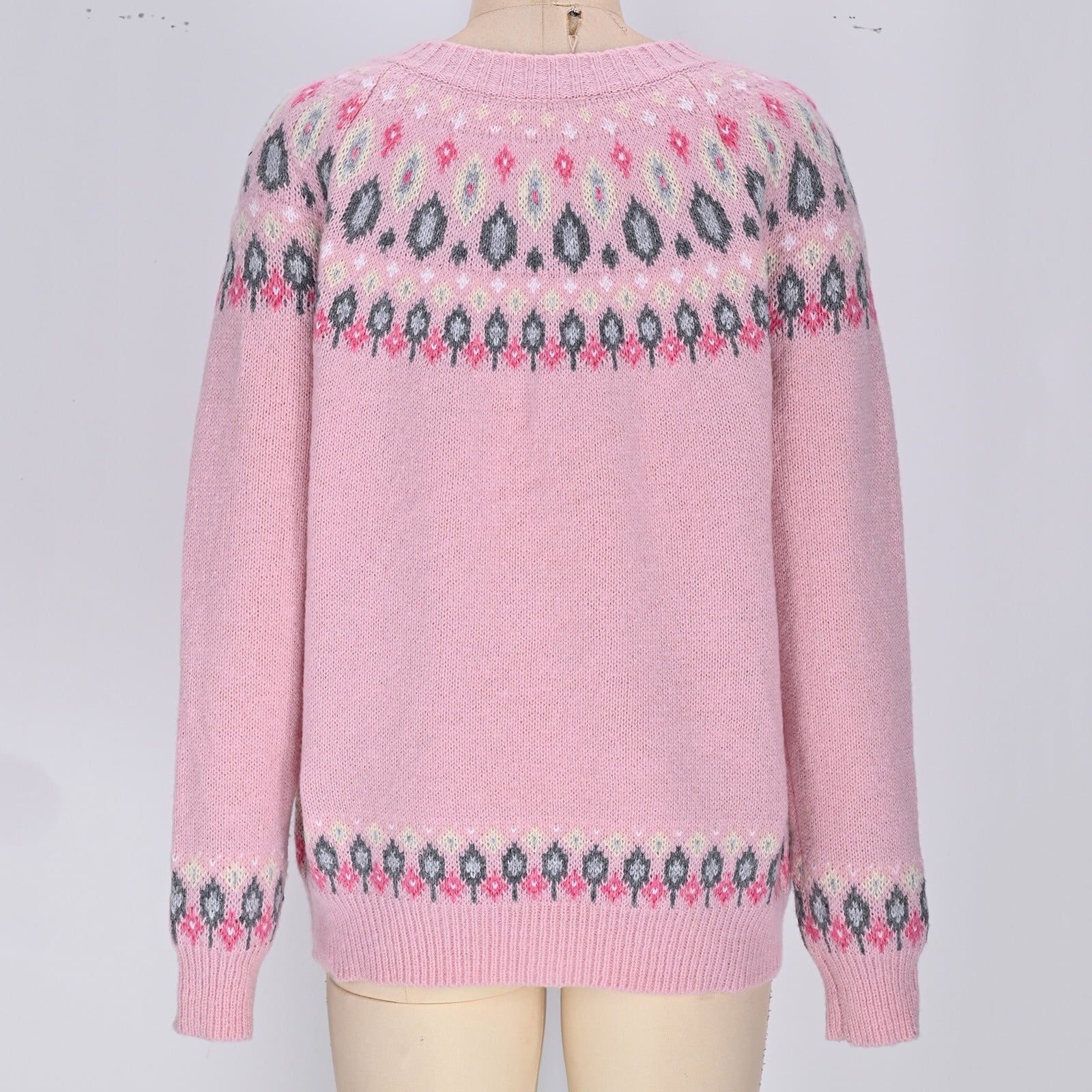 Liselotte - Locker geschnittene Strickjacke Rose 