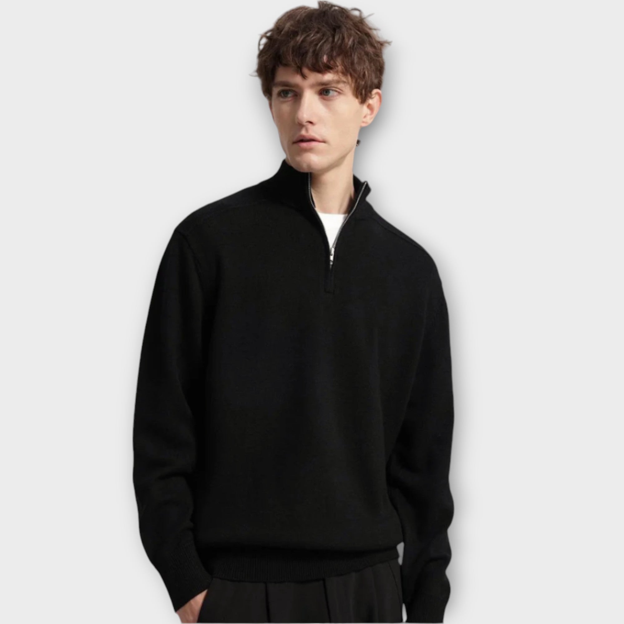 Lorin – Half-Zip Pullover für Herren Schwarz