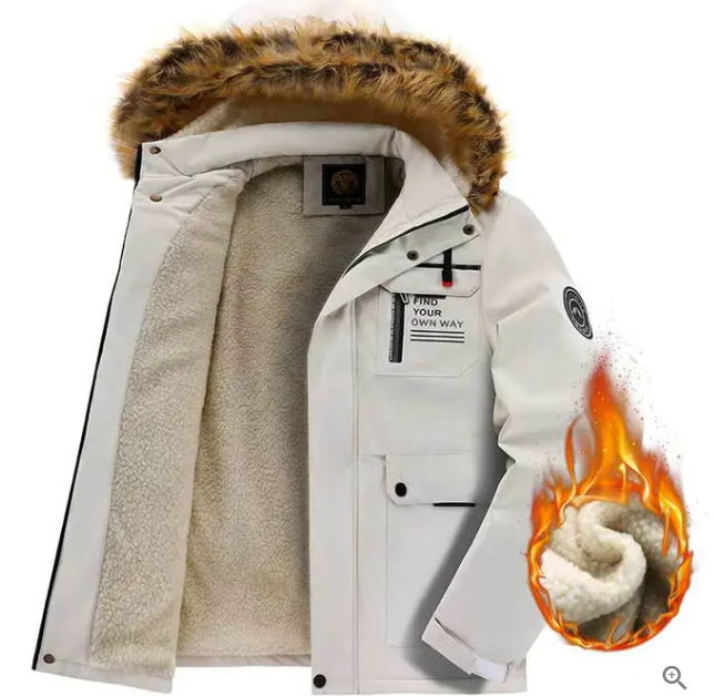 Louis – Wasserdichte Winterjacke für Herren Beige