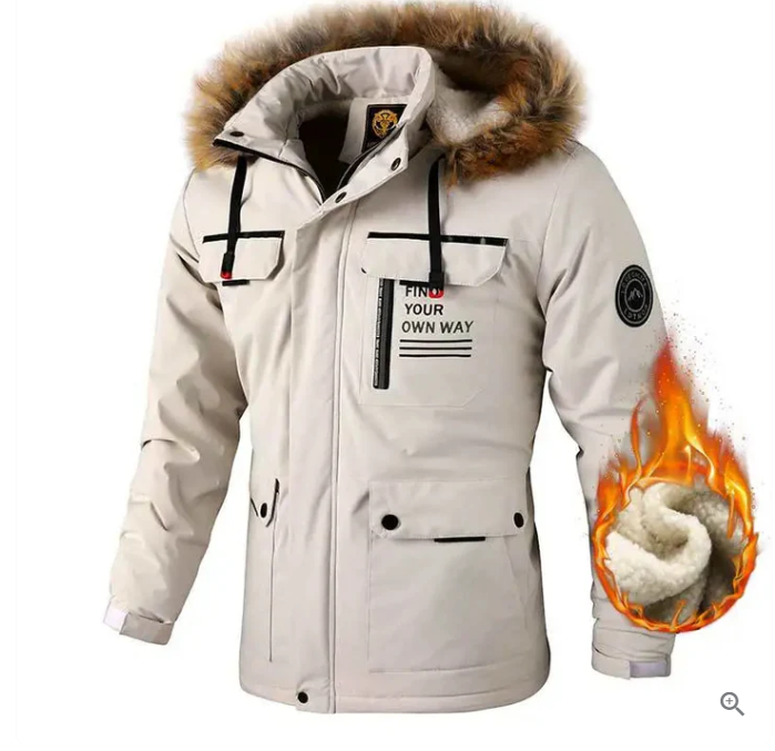 Louis – Wasserdichte Winterjacke für Herren Beige