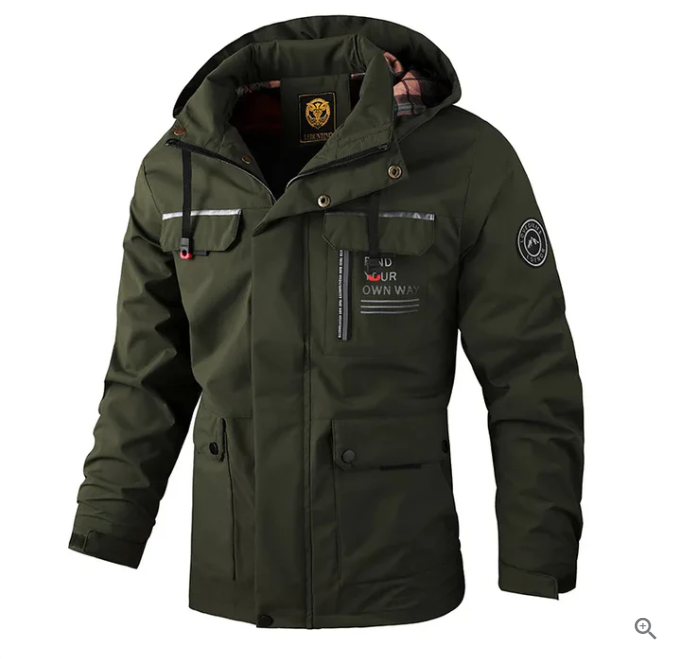 Louis – Wasserdichte Winterjacke für Herren Grün
