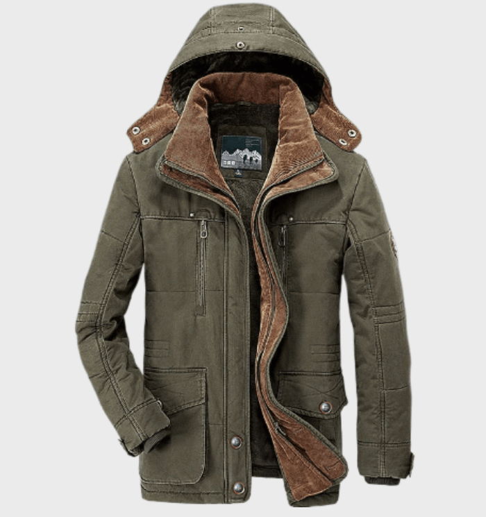 Luan – Warme Winterjacke für Herren Grün