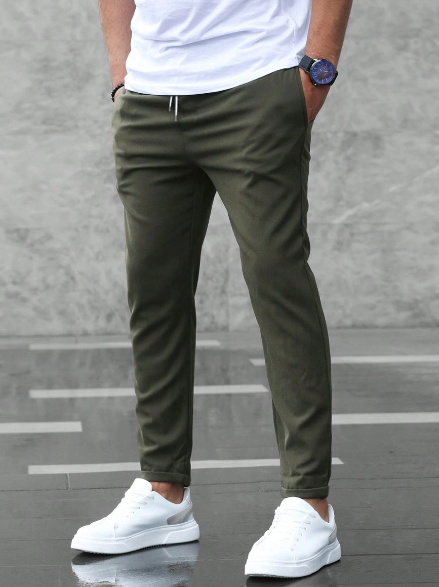 Lukas - Herren Stretch-Hose: Bequem und Elegant für Männer Armegrun