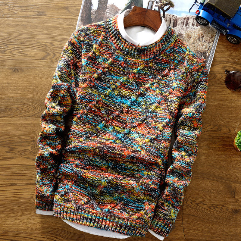 Lukas – Eleganter & einzigartiger Herrenpullover Bunt