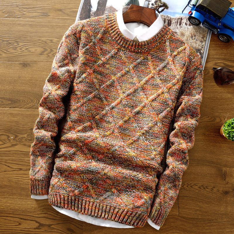 Lukas – Eleganter & einzigartiger Herrenpullover Orange
