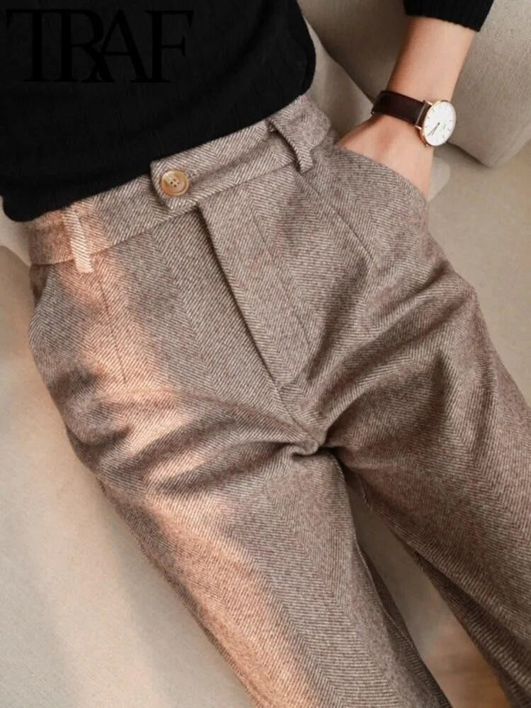 Magdalena – Elegante Damenhose für jeden Anlass Khaki