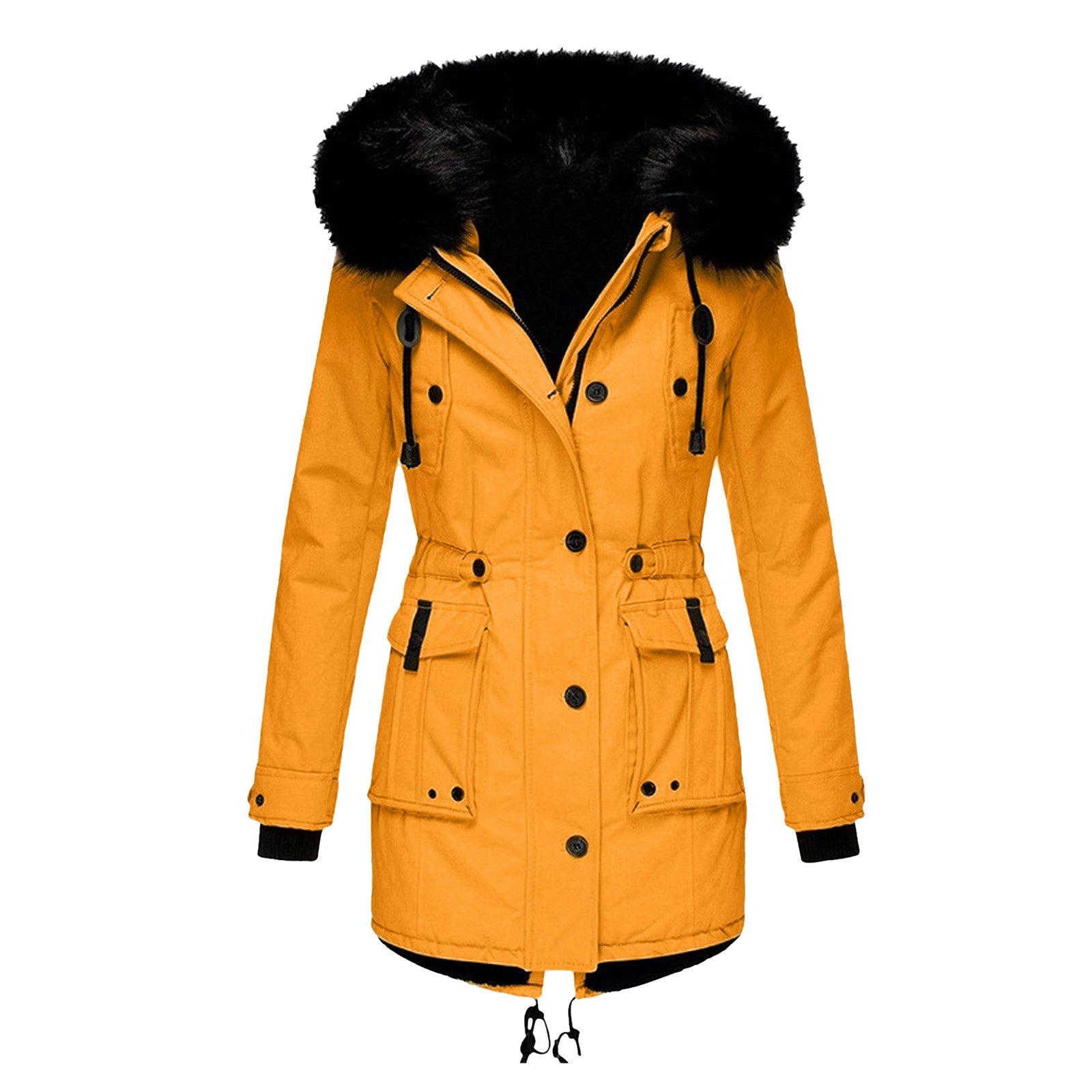 Mailin – Warmer W&W FRIEDA Damen Mode-MantelGold
