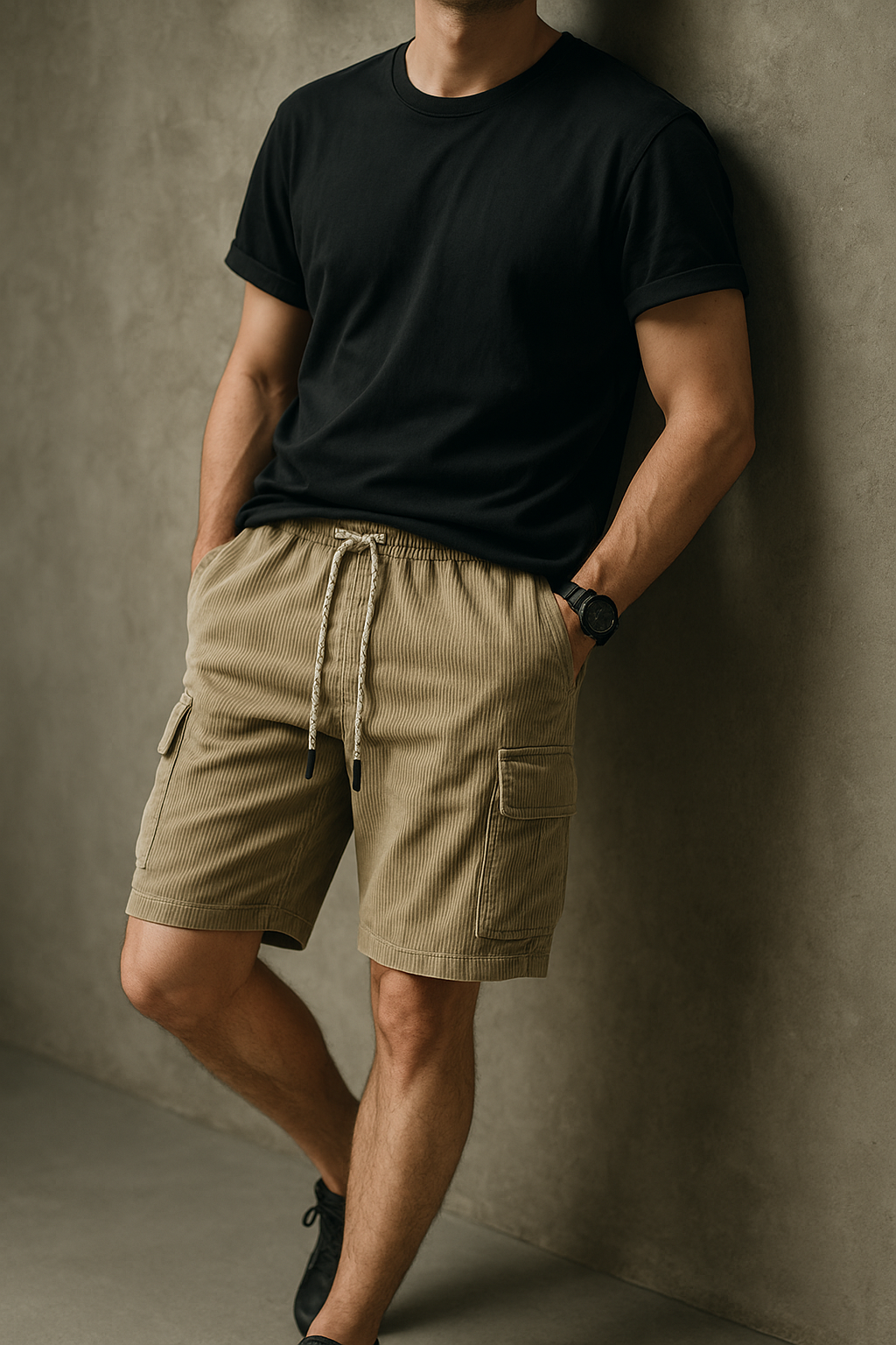 Michel - Cargoshorts aus Cord für Herren