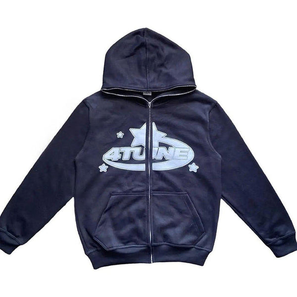 Alfonxo - Klassischer Zip-Up Hoodie mit Komfort