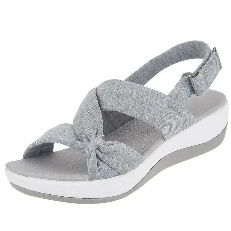 Mara- Ultrabequeme Orthopädische Damen Sommersandalen Grau 4