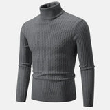 Marcel - Zeitloser warmer stilvoller Rollkragenpullover Herren Dunkelgrau