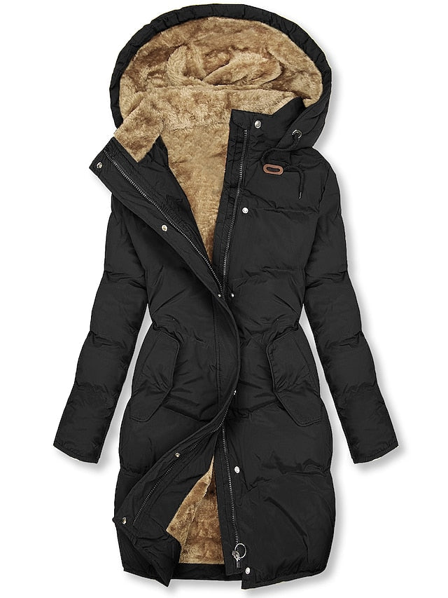 Marita - Luxuriöse und isolierte Jacke Schwarz