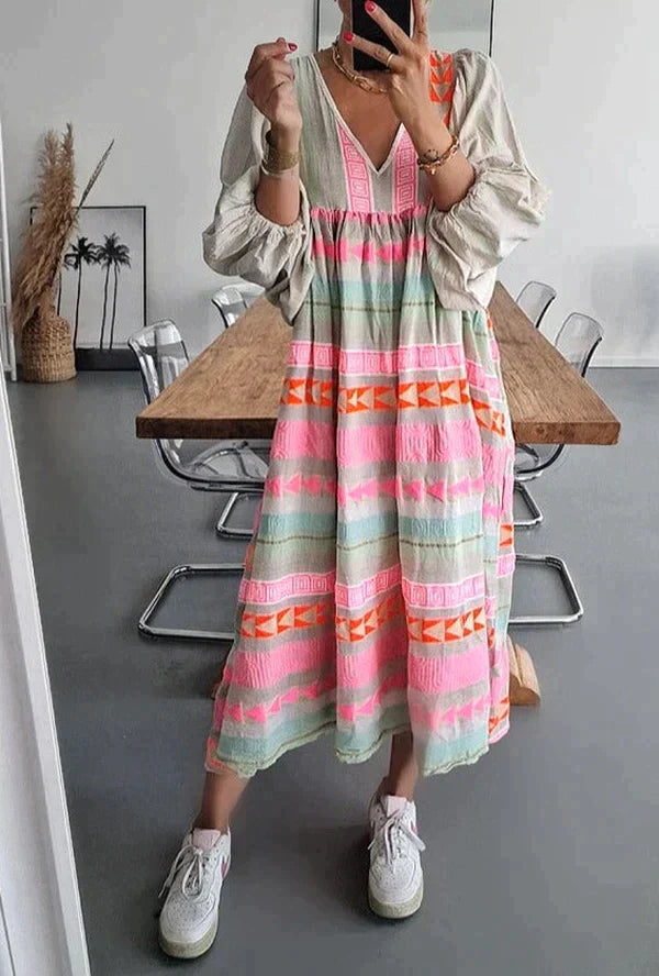 Mathilde- Sommerliches Maxikleid mit Farbverlauf