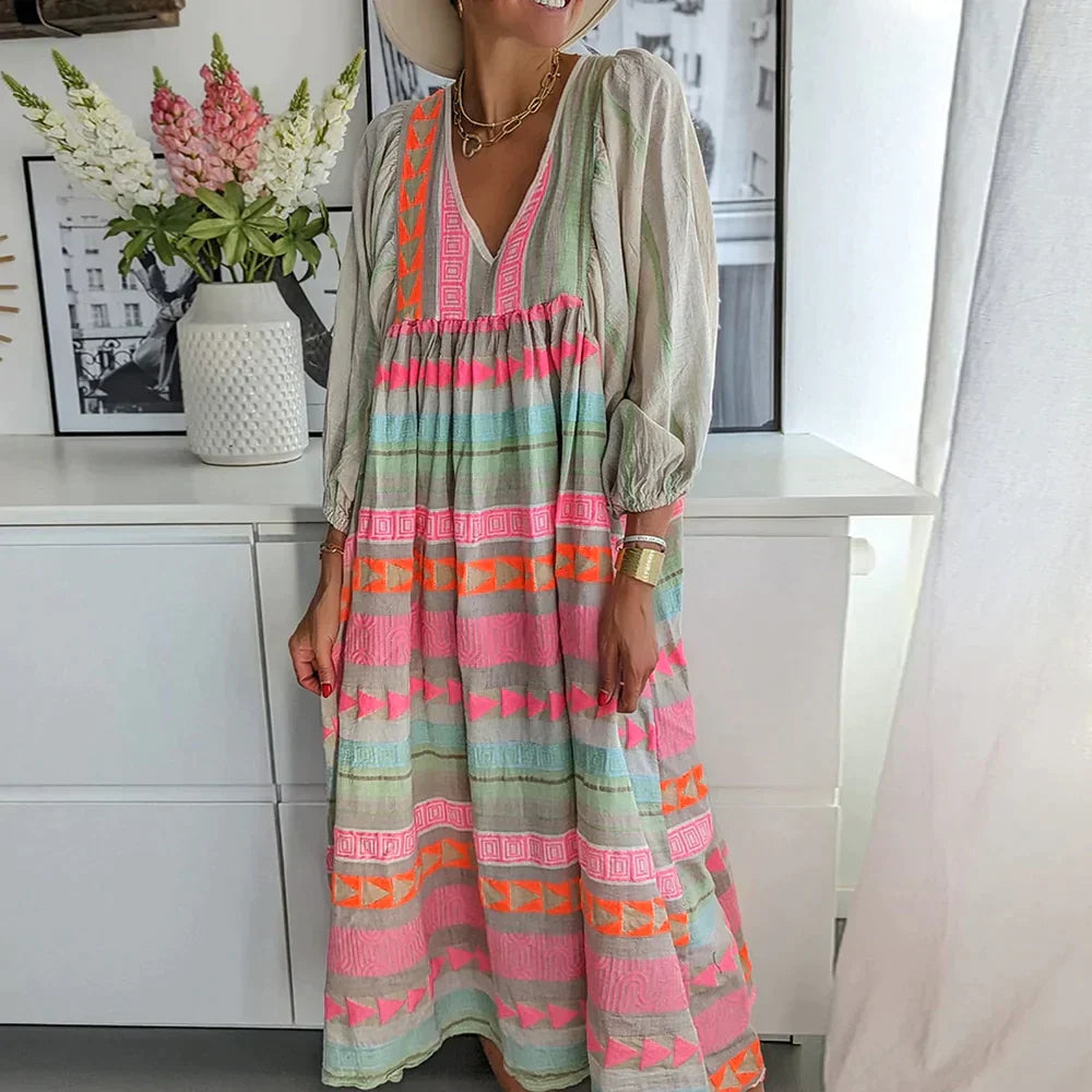 Mathilde- Sommerliches Maxikleid mit Farbverlauf 1