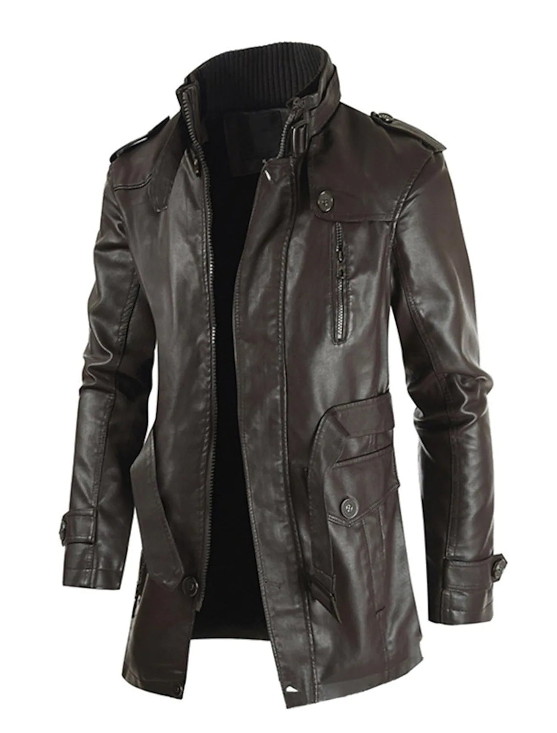 Imanuel – Lange Lederjacke für Herren