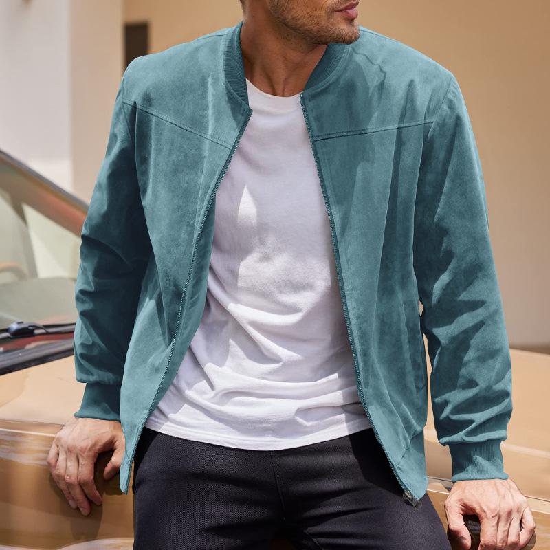 Matthias - Reißverschlussjacke mit Seitentaschen für Herren Hellblau