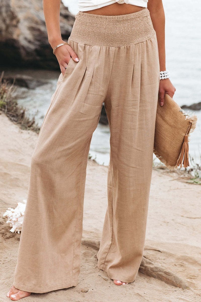 Melinda- Weite Bequeme und leichte Hose Beige 1