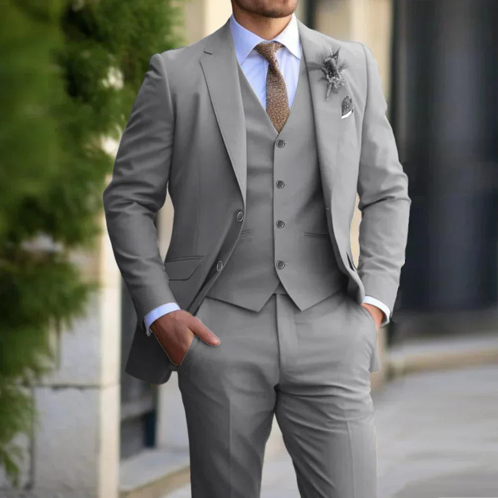 Stefan – Business Set Herren 3-teilig Elegant Modern