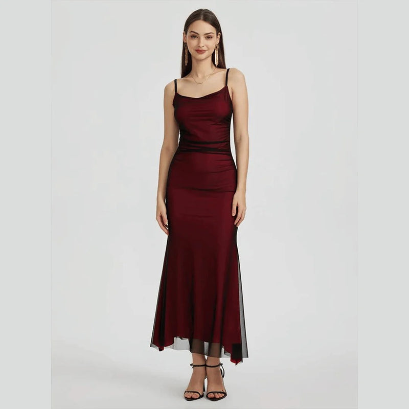 Melana – Elegantes Maxi-Veil-Kleid für jeden Anlass