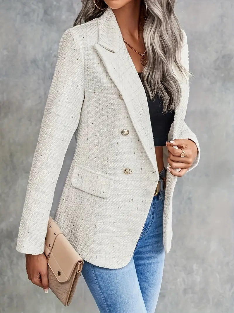 Claudia – Damen-Blazer mit Doppelreihe und strukturiertem Design