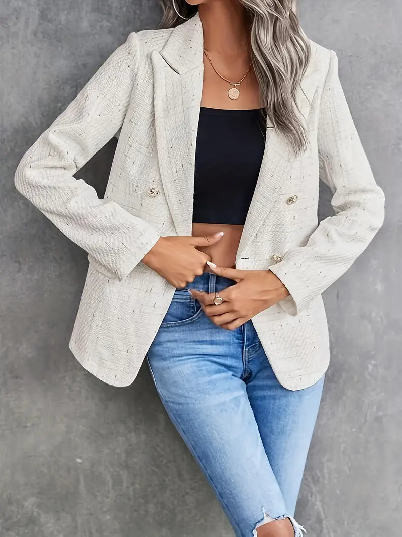 Claudia – Damen-Blazer mit Doppelreihe und strukturiertem Design