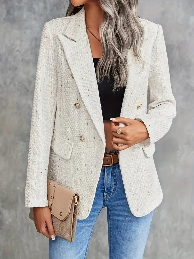 Claudia – Damen-Blazer mit Doppelreihe und strukturiertem Design