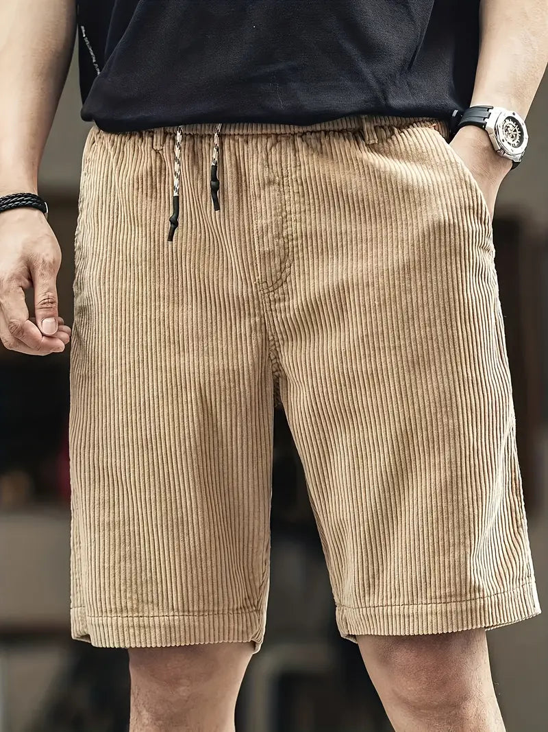 Michel - Cargoshorts aus Cord für Herren Beige