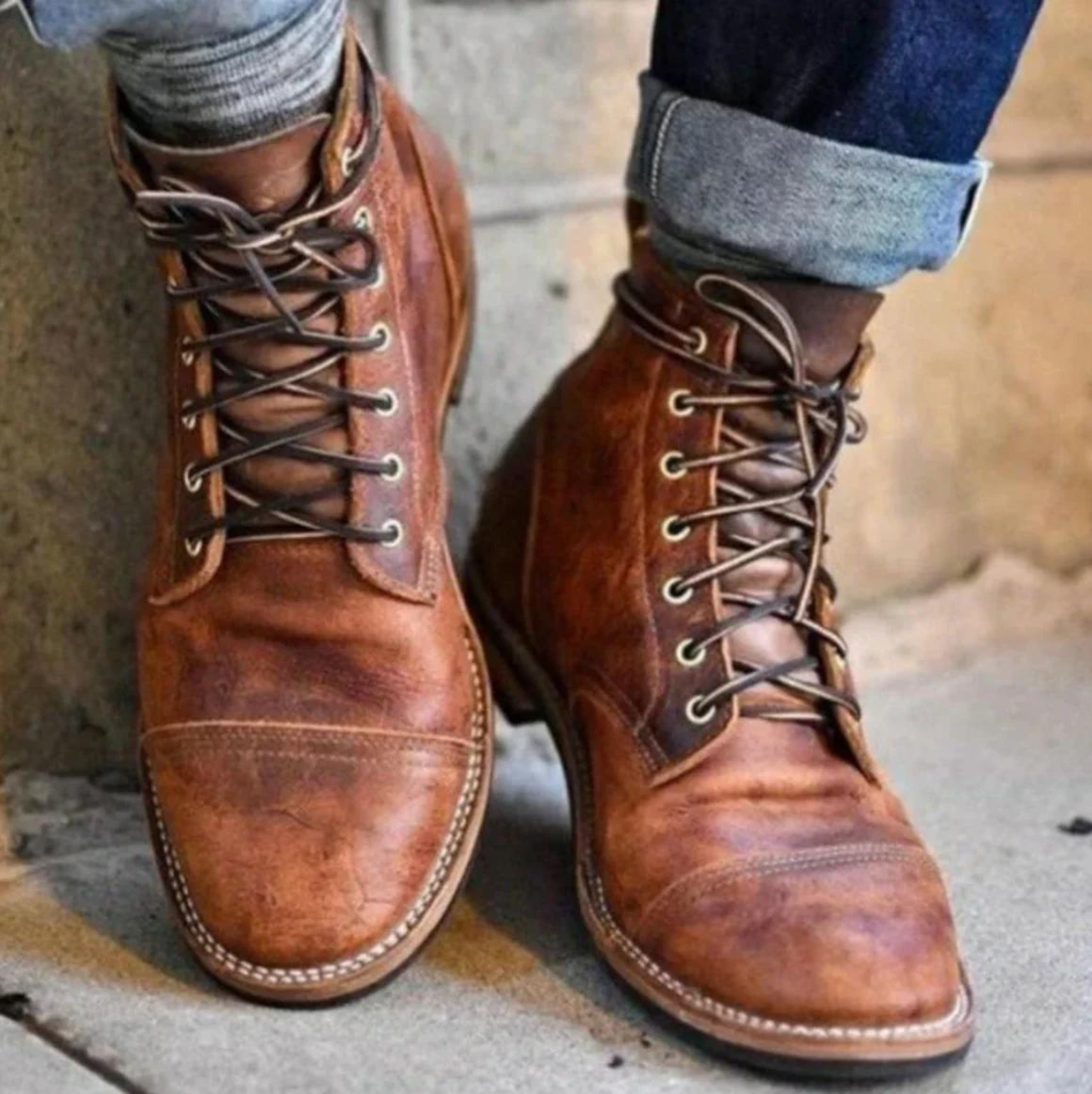 Mike - Klassische Vintage Herren Schuhe