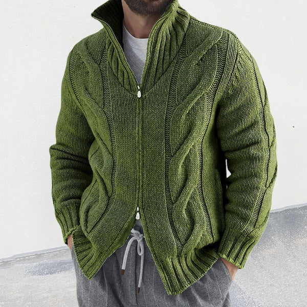 Strickjacke mit Zwei-Wege-Reißverschluss