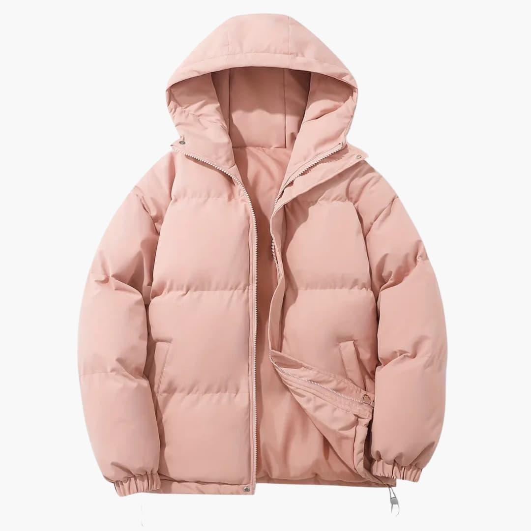 Moritz - Winterjacke Damen Kapuzenjacke Elegant und Warm Rosa
