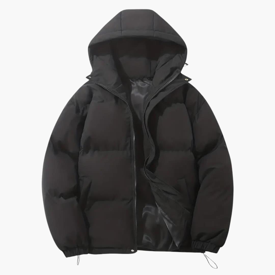 Moritz - Winterjacke Damen Kapuzenjacke Elegant und Warm Schwarz