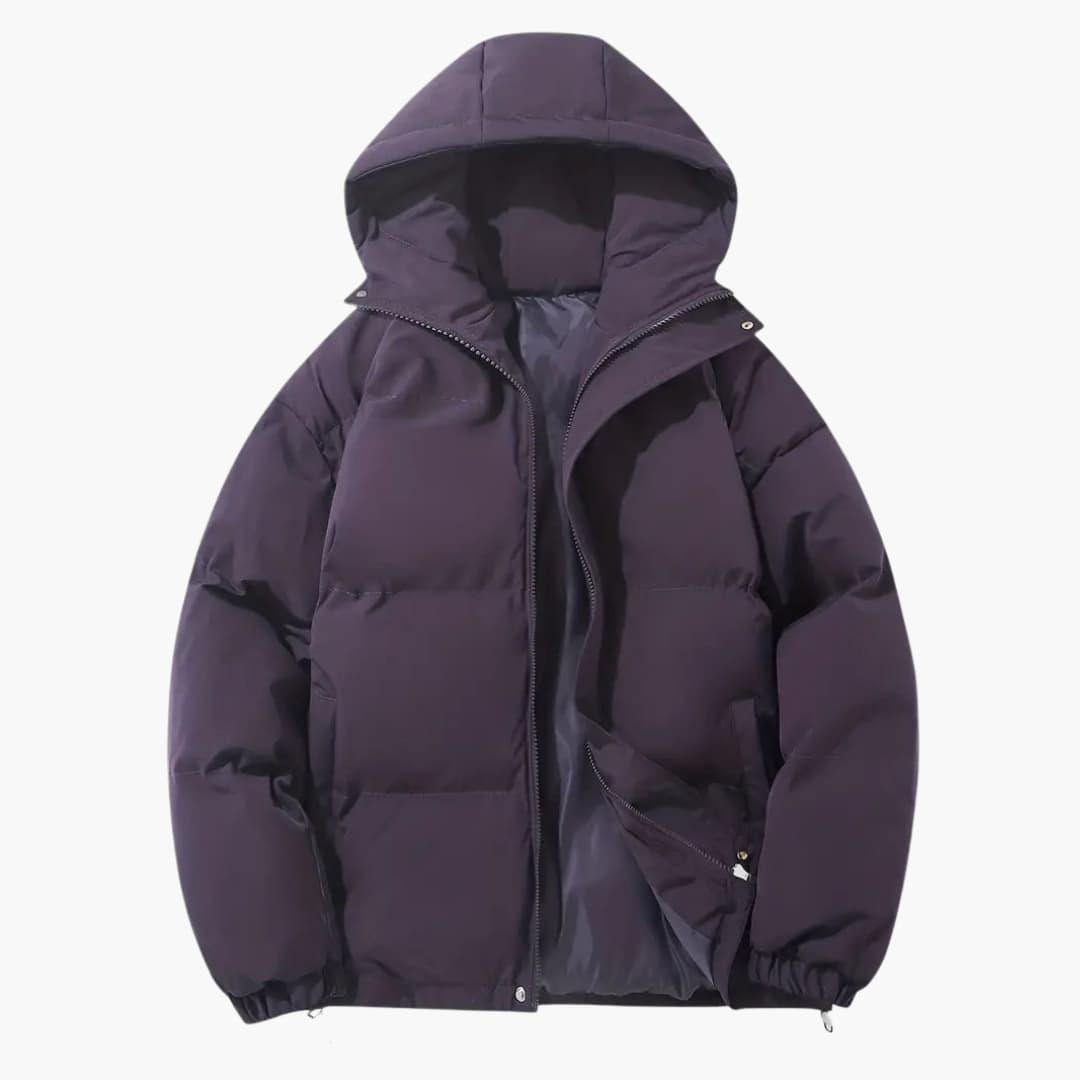 Moritz - Winterjacke Damen Kapuzenjacke Elegant und Warm Violett