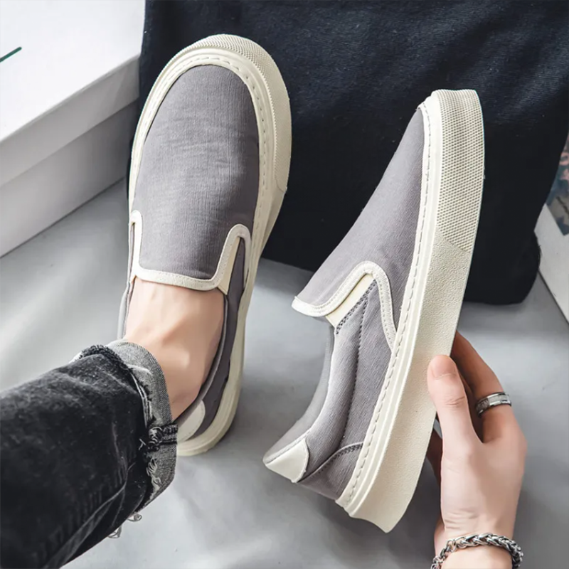 Moritz – Slipper Herren Grau Bequem Elegant Alltag 1