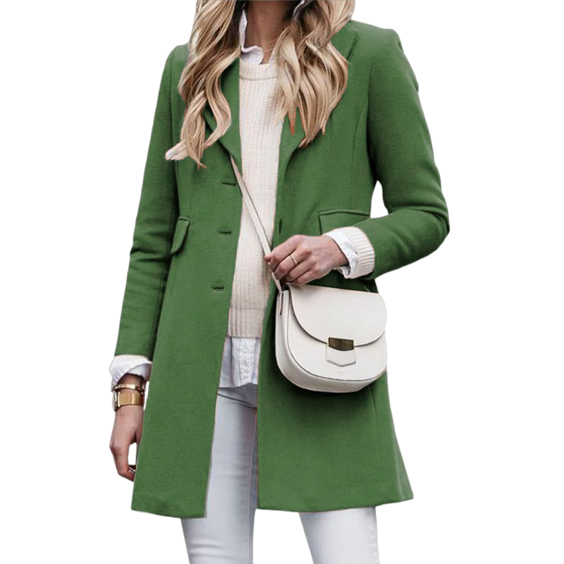 Ivonne - Eleganter Wollmantel für Damen im Herbst