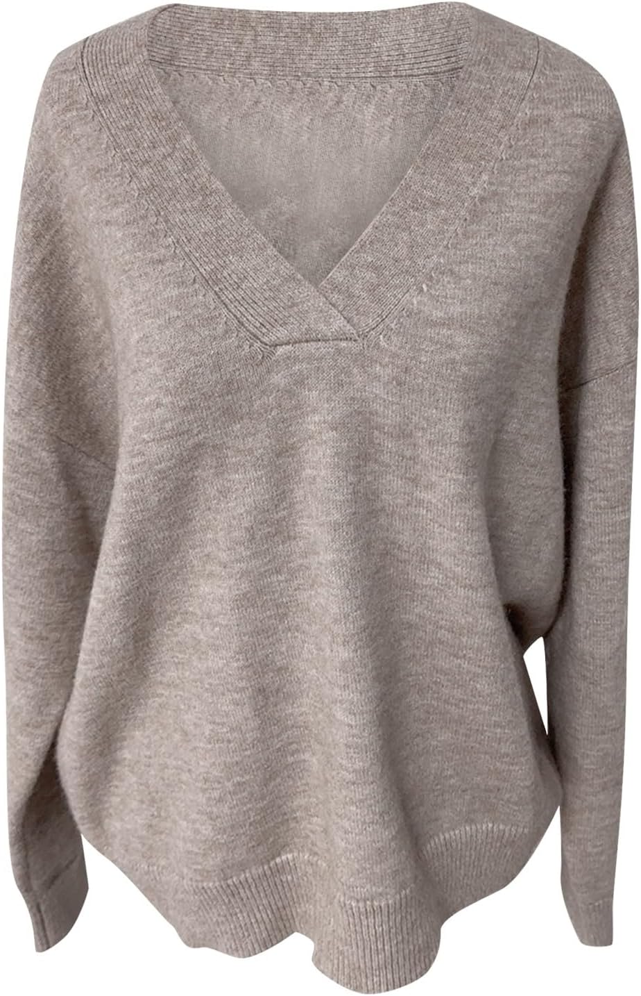 Naila - Kaschmir-Pullover Mit V-Ausschnitt Für Damen Beige