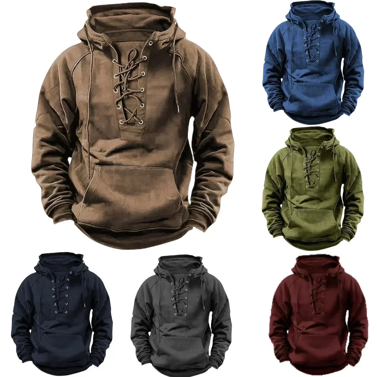 Neville – Widerstandsfähiger Kapuzenpullover Khaki