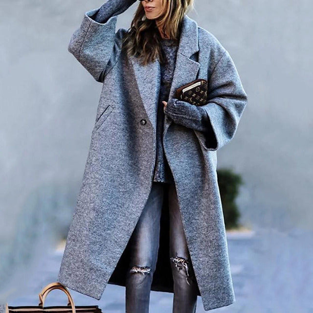 Antonia – Warmer Langer Trenchcoat Für Damen