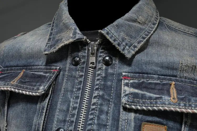 Nico - RetroDenim Jacke Herren Damen Vintage Style Denim