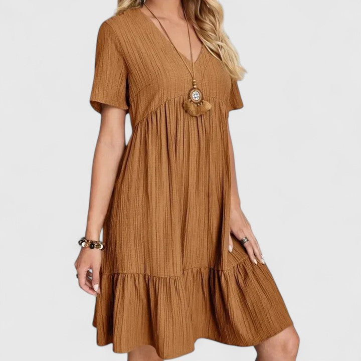 Nicoletta- Elegantes Kleid Braun