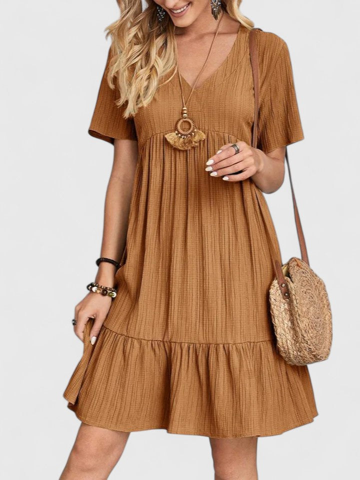 Nicoletta- Elegantes Kleid Braun 1