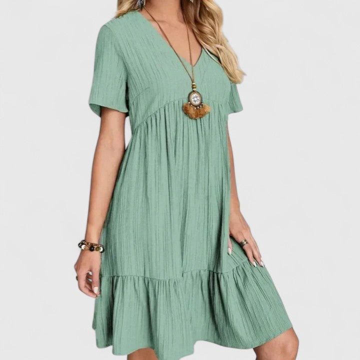 Nicoletta- Elegantes Kleid Hellgrün