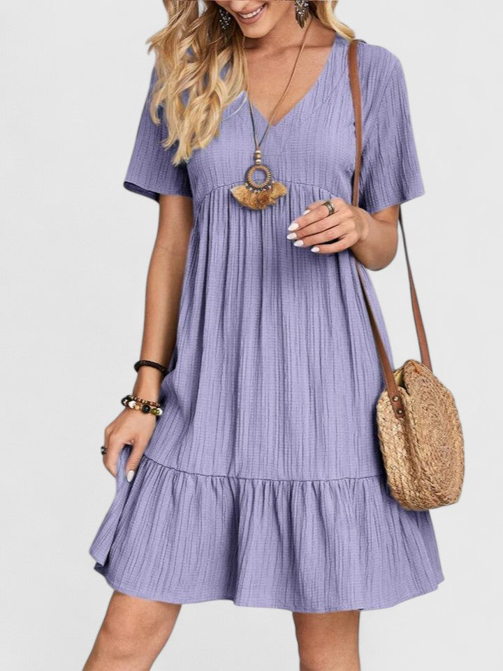 Nicoletta- Elegantes Kleid Lila 1