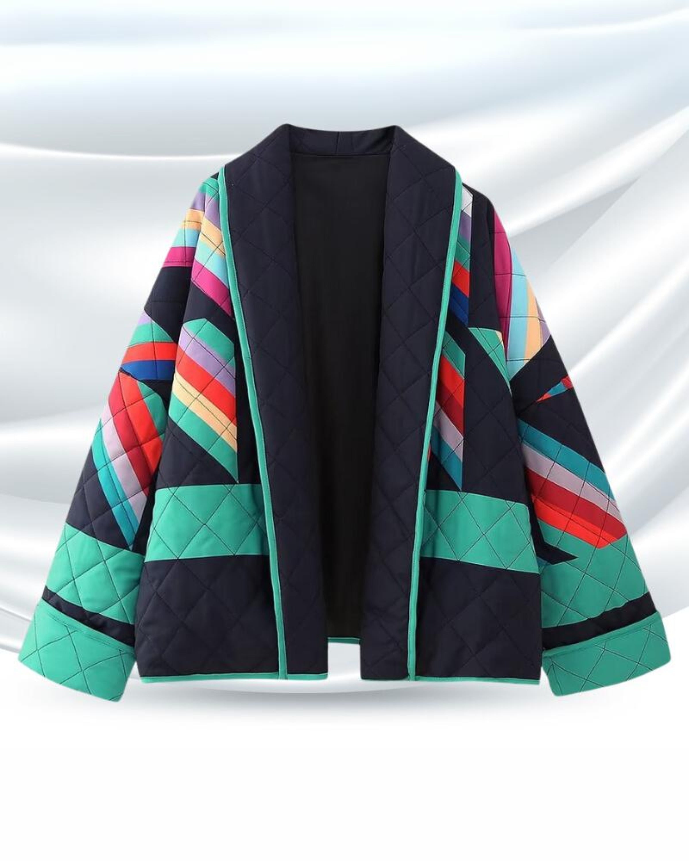 Nikita - Übergröße Vintage-Jacke Blau