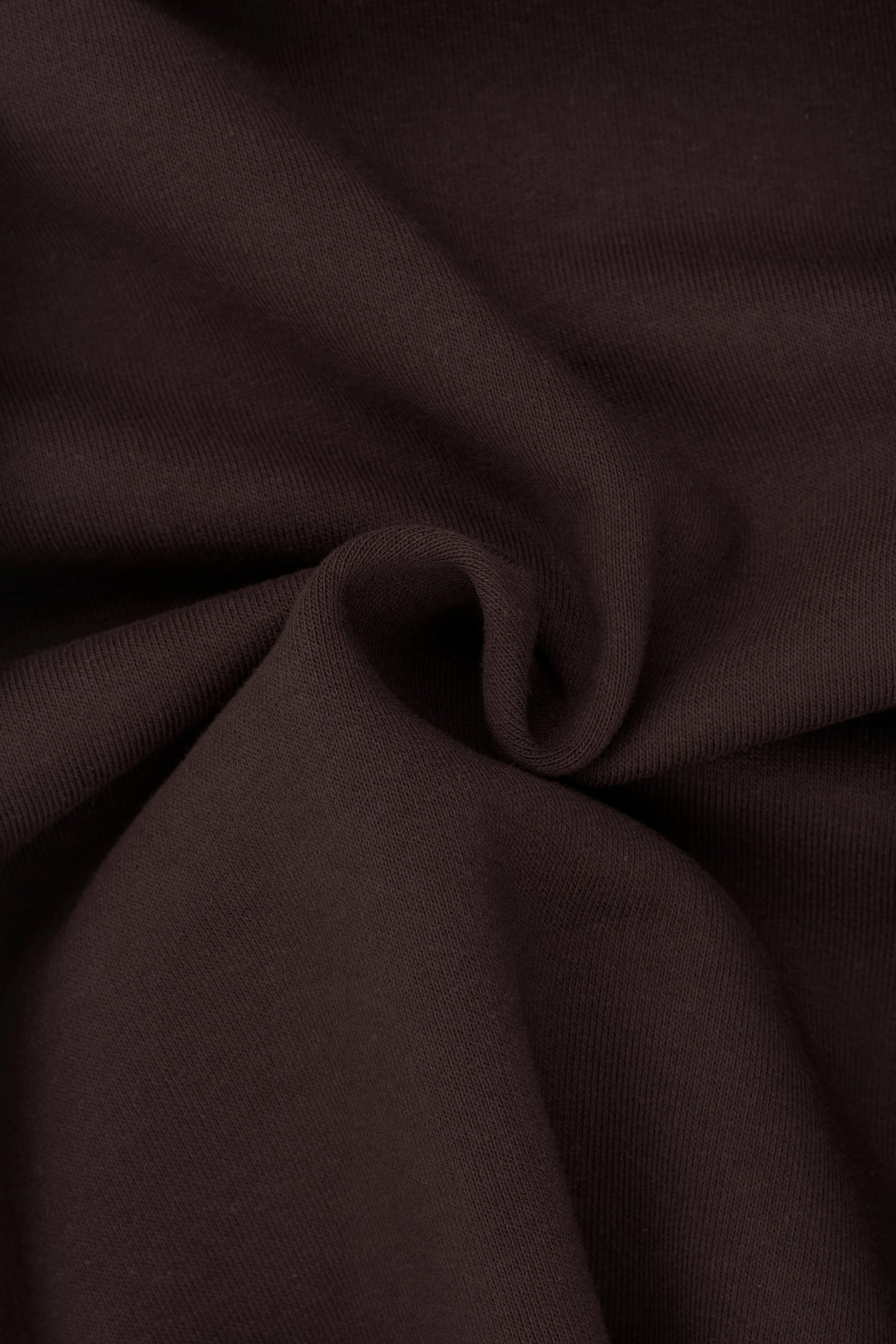 Niklaus - Heavy Blank Zip Hoodie Herren Warm & Robust Chocolate