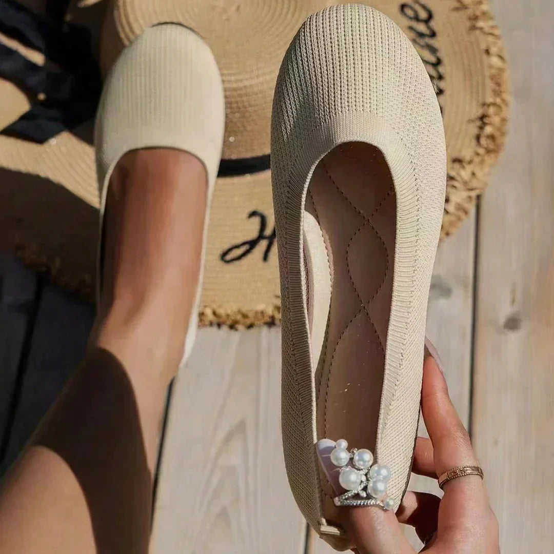 Nina – rutschfeste, atmungsaktive schuhe Khaki 4
