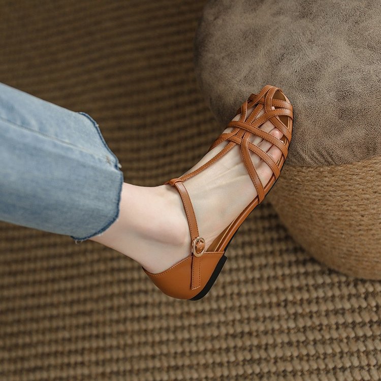 Noemi- Sandalen Luxus Handgemachte Braun 1